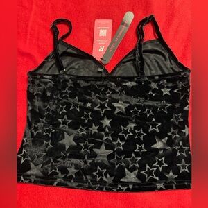 Black Star Velvet Tank Top